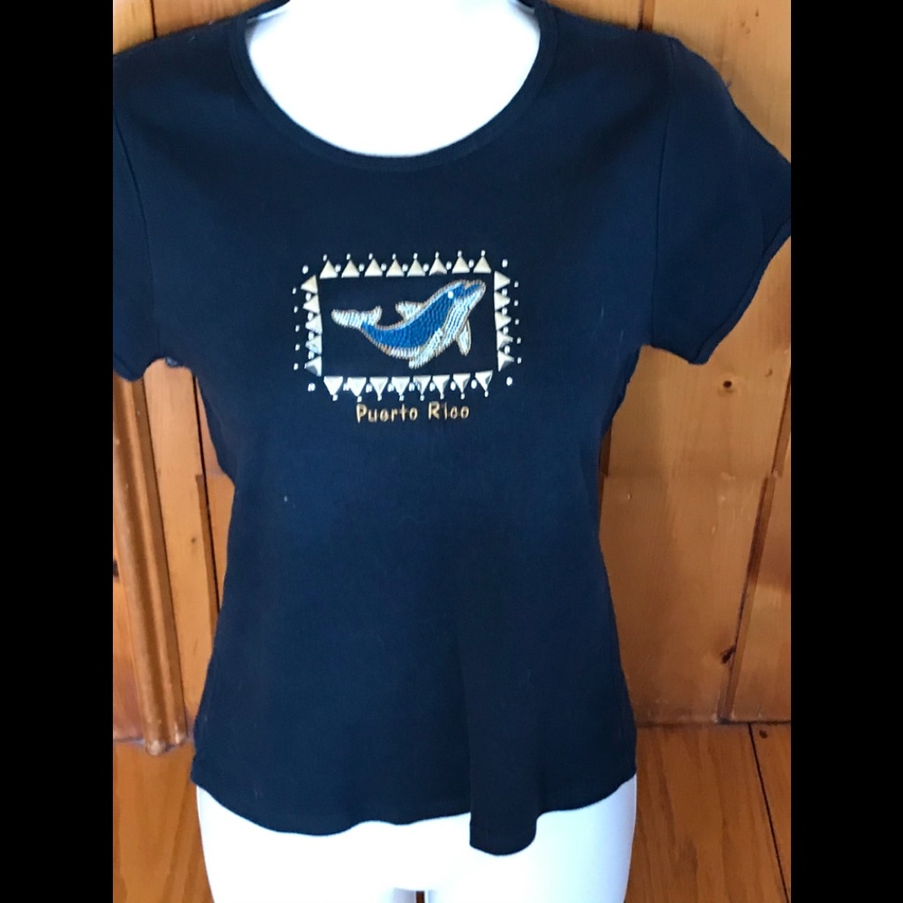 Yacht Club 100% cotton Puerto Rico Dolphin T-shirt